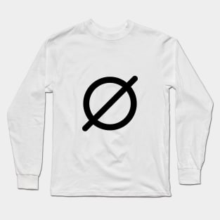 Empty Set Symbol Long Sleeve T-Shirt